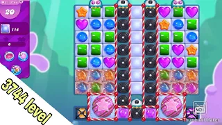 Candy crush Saga level 3744||clear all the jelly||No booster use||