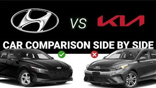 Hyundai Elantra vs Kia Forte | 2022 car comparison side by side