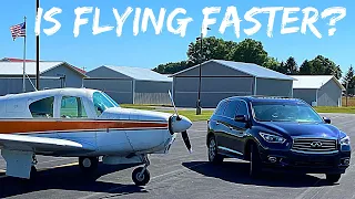 Is Flying REALLY Faster Than Driving? | Mooney M20C Vlog #18 | Turbulent Flight