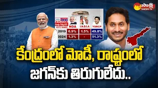 Lok Sabha Elections 2024 | YSRCP Clean Sweep | ETG Times Now Survey | CM YS Jagan | PM Modi@SakshiTV