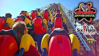 December 2023 Superman Krypton Coaster On Ride 4K POV Six Flags Fiesta Texas