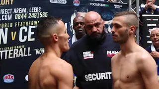 I PREDICT A RIOT!! - JOSH WARRINGTON v DENNIS CEYLAN - OFFICIAL WEIGH-IN VIDEO / EDGE OF GLORY