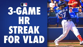 For the first time in his career, Vlad Guerrero Jr. has homered in 3 straight games!