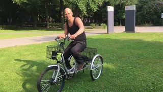 Трехколесный складной велосипед для взрослых Doonkan Trike 24. Электровелосипед Дункан Трайк Байк.