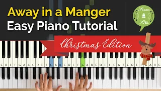 Away in a Manger | Easy Christmas Piano Tutorial