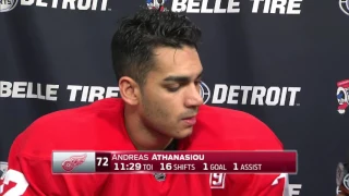 Red Wings LIVE postgame 10.25.16: Andreas Athanasiou