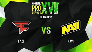 FaZe vs NaVi | Карта 2 Nuke | ESL Pro League Season 17