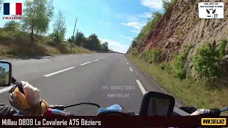 #17 Millau D809 La Cavalerie A75 Béziers France 2022 Helmet Cam Motorcycle Trip WWW.TOFIL.NET