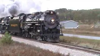 Pere Marquette 1225 and Nickel Plate Road 765 Run-By