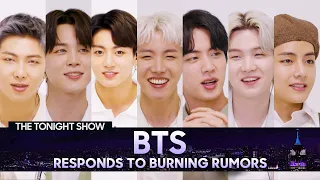 BTS Responds to Rumors About Their Fan Base and Potential Stage Names | The Tonight Show