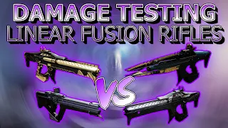 Which Linear Fusion Rifle does the MOST Damage? | Destiny 2 Season of the Lost