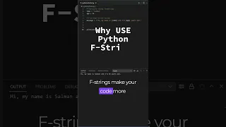 Python F-STRINGs are Game Changers #coding #programming #python