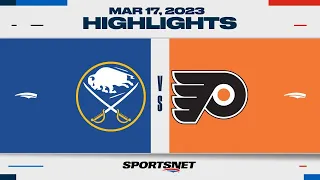 NHL Highlights | Sabres vs. Flyers - March 17, 2023