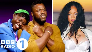 "Lift ME up!" Lupita Nyong'o & Winston Duke on riffing with Rihanna on Black Panther Wakanda Forever