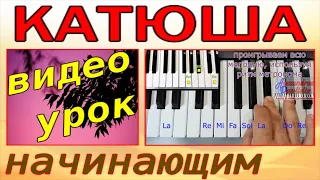 Катюша~Урок для синтезатора~стиль KORG в подарок скачать~текст и аккорды~Katyusha~piano tutorial