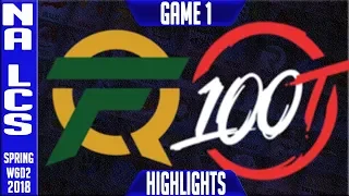 FLY vs 100 Highlights | NA LCS Week 6 Spring 2018 W6D2 | FlyQuest vs 100 Thieves Highlights