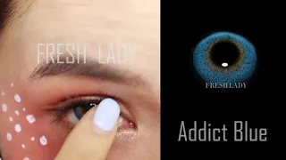 Fresh Lady addict blue Contact Lenses