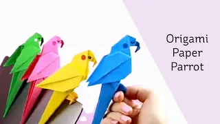 Origami Paper Parrot | How To Make paper bird | origami bird | paper crafts | easy paper crafts