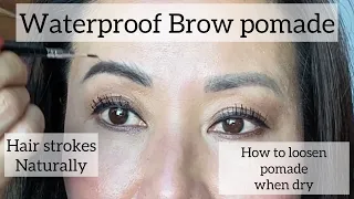 How to best use waterproof brow pomade