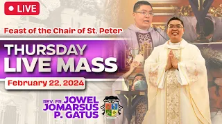 FILIPINO LIVE MASS TODAY ONLINE II FEBRUARY 22, 2024 II FR. JOWEL JOMARSUS GATUS