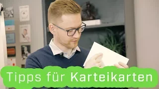 Diese Karteikarten halbieren deine Lernzeit! | kostenlose Vorlage Karteikarten