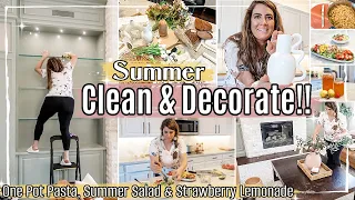 *NEW* SUMMER DECORATE & CLEAN WITH ME 2023 :: Summer Recipes, Budget Friendly Home Decor & Temu Haul