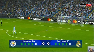 Man City vs Real Madrid - Penalty Shootout | UEFA Champions League 23/24 UCL | PES Gameplay