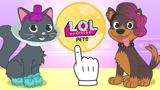 🐶 BABY PETS 🐱 Kira the Cat and Max the Dog dress up as LOL Surprise Pets | Cartoons for Children