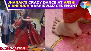 Jhanak update: Jhanak INJURES herself while dancing CRAZILY at Anirudh-Arshi's Aashirwad ceremony