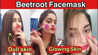 Beetroot face mask for Instant Glow 💫 | #shorts