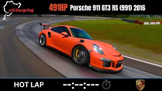 Porsche 911 GT3RS 2016 (991) Nürburgring Nordschleife Hotlap (Time trial) | Gran turismo 7