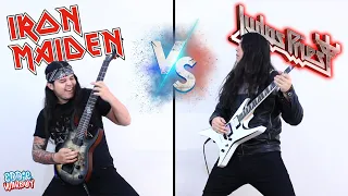 IRON MAIDEN vs JUDAS PRIEST  (Guitar Riffs Battle)