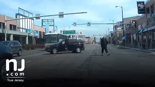 Dash cam footage shows police shoot man 45 times after high-speed chase in Atlantic City