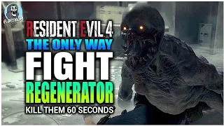 HOW TO BEAT A Regenerator KNIFE ONLY In 1 MINUTE GUIDE | Resident Evil 4 Remake