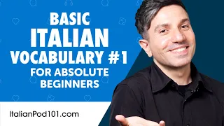 Learn Basic Italian Vocabulary for Daily Life #1