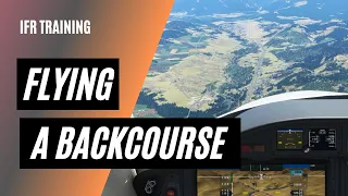 Flying a Back Course | LOC/DME-E KASE Aspen | Reverse Sensing | IFR Training