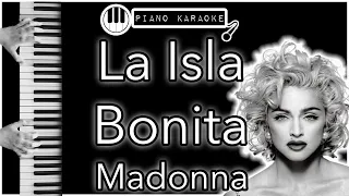 La Isla Bonita - Madonna - Piano Karaoke Instrumental