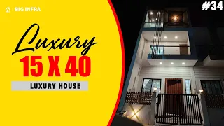 15  X 40 House Plan Luxury Duplex House Design