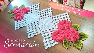 Camino de mesa a crochet modelo Sensación - canal ( Yessi Crochet )