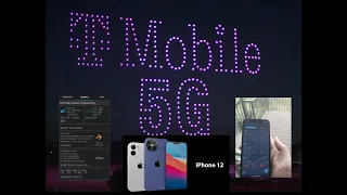 T-Mobile 5G on iPhone12: mid/low band n41 n71 speed testing and comparison to 4G LTE
