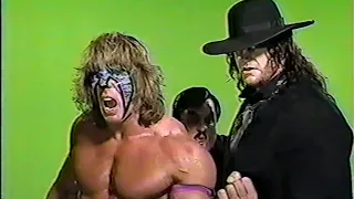 Ultimate Warrior and Undertaker Promo on Berzerker/Shango (06-07-1992)