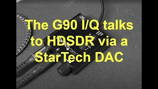 The Xiegu G90 talks to HDSDR via a StarTech ICUSBAUDIO2D