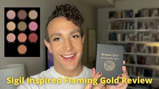 Flaming Gold palette by Sigil Inspired | Swatches, Tutorial and Review