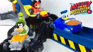 MICKEY MOUSE ROADSTER RACERS SPEED N' SPILL RACEWAY SURFIN' TURF HOT ROD & TURBO TUBSTER - UNBOXING