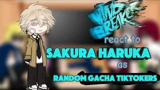 || Wind breaker || react to || Sakura Haruka as || Random Gacha Tiktokers 🌹🌹 || Part 1/2 ❤️‍🔥❤️‍🔥