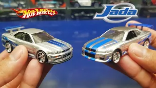 HOT WHEELS VS JADA - Nissan Skyline GT-R R34 Comparison