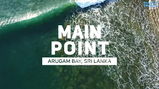 How do Experienced Surfers Get on Waves at Main Point, Arugam Bay? | SRI LANKA from Mavic Mini Drone