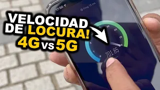 ¿Qué tan RÁPIDO es el 5G? | 4G vs 5G COMPARATIVA REAL de VELOCIDAD!