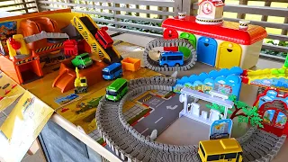 Tayo the Little Bus☆Construction Site & Curved Rail Course