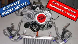 TURBO vs EATON vs KENNE BELL vs VORTECH-4.6L 4V BOOST BATTLE! !